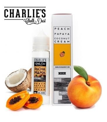 E-líquido PACHAMAMA Peach, Papaya, Coconut Cream formato TPD 50ml Sin Nicotina